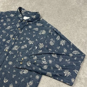 Camisa Obey Propaganda Para Hombres Grande Algodón Cambray L/S Abotonada Azul Denim - Imagen 1 de 9