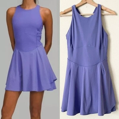 Lululemon размер 8 суда Crush мини теннис платье в заряженный индиго фиолетовый - Изображение 1 из 4