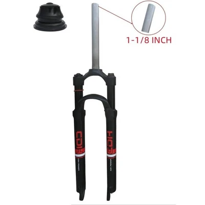29" Suspension Fork Manual Lockout Bike Fork & Headset for 44-55mm Tapered Frame - Image 1 of 4