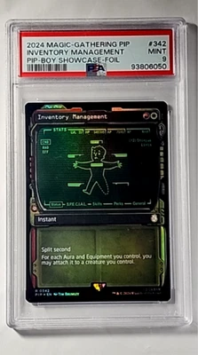 2024 MTG Magic The Gathering  Fallout Showcase Foil Inventory Management PSA 9 - Image 1 of 3