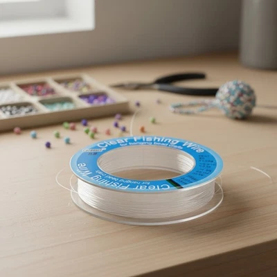 Alambre de pesca de nailon monofilamento transparente 43 lb - 755 pies (230 m/252 yardas), 0,45 mm... Foto 1 de 4