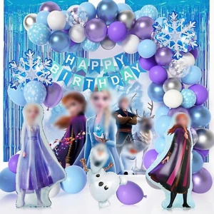 Frozen Birthday Party Decorations Frozen Party Supplies 82 PCS Include Frozen... - Picture 1 of 7
