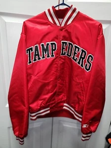 REDUCED BEST PRICE $249.99 Calgary Stampeders Vintage 90s Satin Starters Coat - Picture 1 of 5