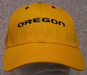 Gorra de béisbol bordada NCAA Oregon Ducks NUEVA 1 sombrero talla se adapta a todos los amarillos - Imagen 1 de 2