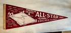 1962 All Star Game Baseball Pennant Red American League Chicago Mantle 29" État neuf +