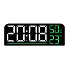 Innovative LED Clock with Temperature and Humidity Display Space saving Design