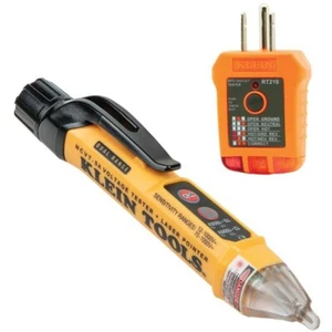 Kit probador eléctrico de herramientas Klein con probador de receptáculos NCVT y GFCI de doble rango - Imagen 1 de 6