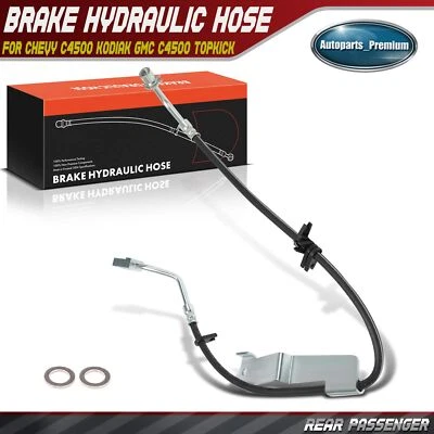 Manguera hidráulica de freno trasero derecho para Chevy C4500 Kodiak 2003-2009 GMC C4500 Topkick Foto 1 de 4