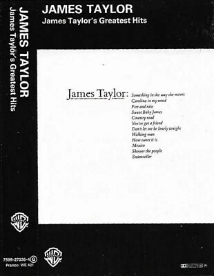 James Taylor Greatest Hits CASSETTE ALBUM ROCK Classic Rock reissue - Image 1 of 4