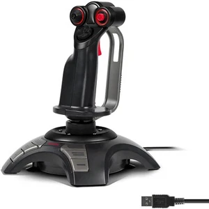 Speedlink Phantom Hawk USB PC Flightstick Contrôleur 8 Voies Joystick Throttle - Photo 1/8