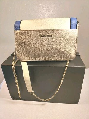 Women’s Sam & Libby  leather purse Crossbody chain black Tassel - Image 1 of 4