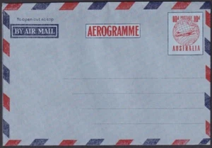1954 10d AEROGRAMME ASC NO. A7 MINT (FOLDED) (RU7635) - Picture 1 of 1