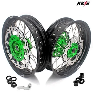 KKE 3.5/4.25 Supermoto Wheels Rim Fit KAWASAKI KX250F 2006-2019 KX450F 2006-2018 - Bild 1 von 12