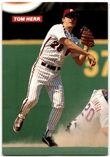 1990 Philadelphia Phillies Photocards Tom Herr