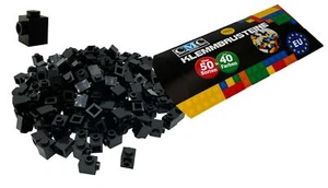 50 Klemmbausteine Schwarz modifiziert Bausteine Modified 1x1 Noppen 1 KNOB 87087 - Bild 1 von 3