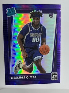 2021-22 Donruss Optic Neemias Queta Rated Rookie Purple Prizm RC #156