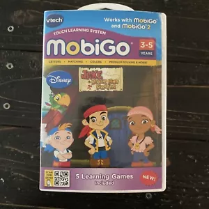 VTech MobiGo Disney Jake & the Neverland Pirates 5 Learning Games Ages 3-5 - Picture 1 of 6