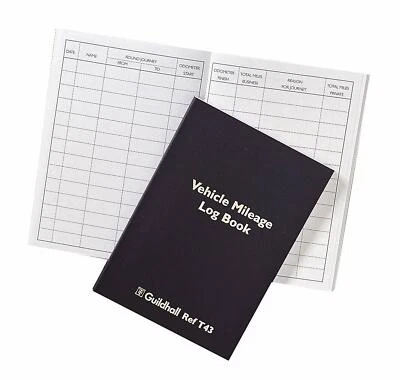 MILEAGE LOG BOOK BY EXACOMPTA GUILDHALL 149 X 104MM 60 PAGES