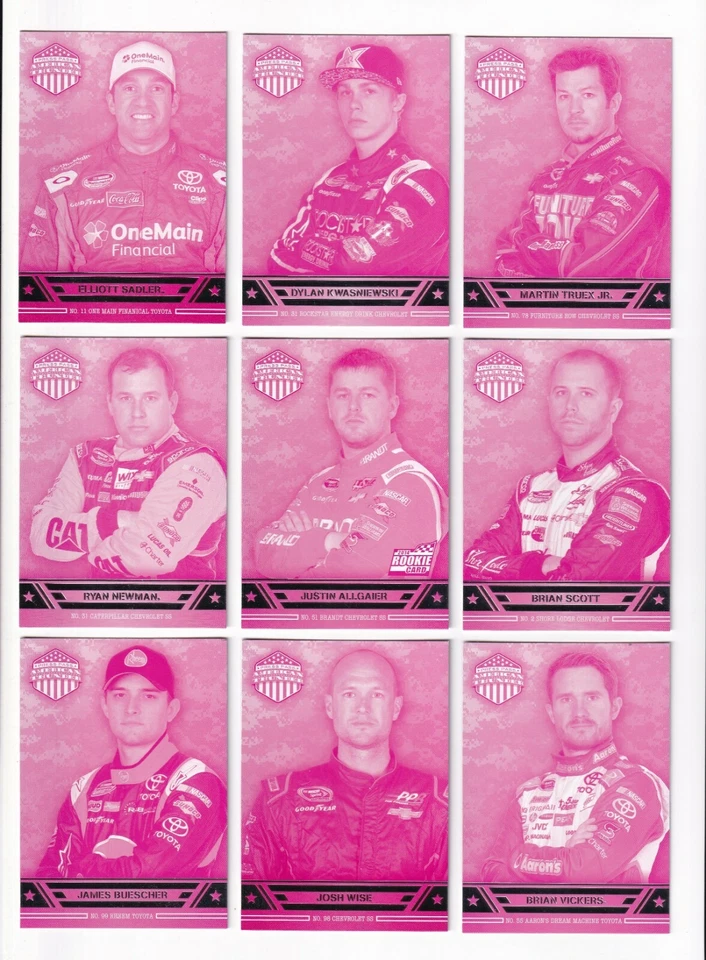 2014 American Thunder MAGENTA PROOFS #36 Brian Vickers-ONE CARD ONLY! - Image 1 of 4