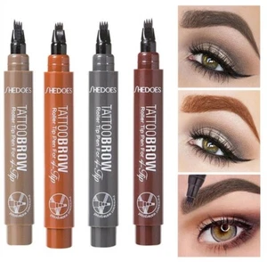 Four Prong Head Liquid Water Eyebrow Pencil Waterproof Magical Eyebrow Style⭐ - Picture 1 of 23