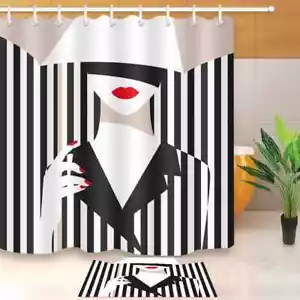 Camisa a Cuadros Impermeable Baño Poliéster Cortina de Ducha Forro Resistente al Agua - Imagen 1 de 8