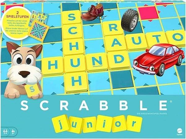 Mattel Scrabble Junior Kreuzwortspiel Y9670