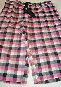 Damas Pj Capri Pantalones Talla XL Rosa a Cuadros Nuevos con Etiquetas - Imagen 1 de 2