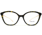 Prada Eyeglasses Frames VPR11V 2AU-1O1 Brown Tortoise Gold Cat Eye 53-17-140