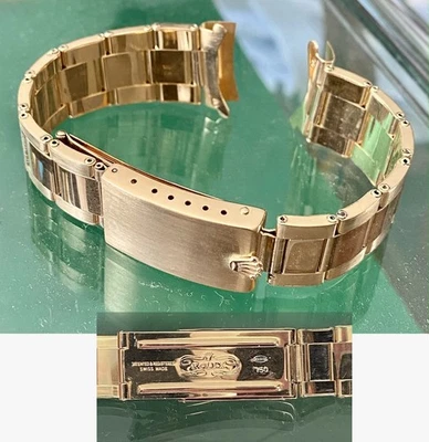 ROLEX 18k OURO 20mm SUBMARINER/GMT elos rebitados, marcados: "80" nas peças finais - Imagem 1 de 4