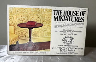 The House Of Miniatures Queen Anne Mesa Inclinable Circa 1725-1760 Kit # 40008 Foto 1 de 4
