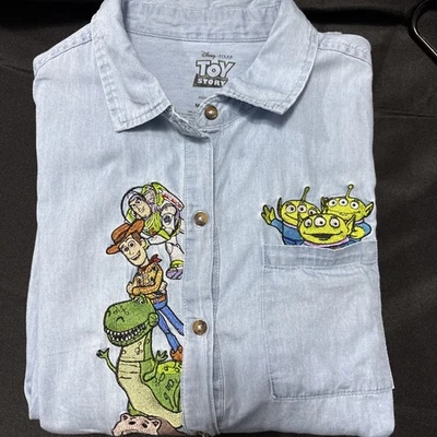 Camisa vaquera de manga larga para mujer Disney Toy Story talla M Foto 1 de 4