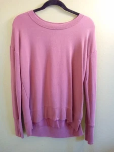 Athleta Sweater Women XS Barbie Pink Pullover Active Oversized Relaxed Athletic - Picture 1 of 4