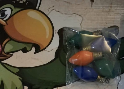 Lot of 5 Holiday Christmas Light C-7 Multi-color Replacement  - Image 1 of 3