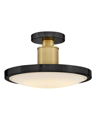 Hinkley Lighting 47593 Kieran 15"W LED Semi-Flush Ceiling Fixture - Black / - Image 1 of 4