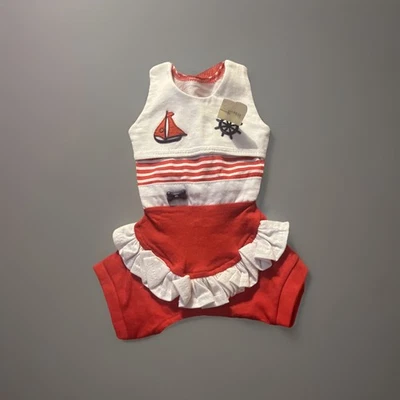 Dog Cat Pet Jumpsuit Dress Sailing Boat XS M - Image 1 of 4