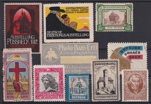 F-EX17312 GERMANY ALEMANIA CINDERELLA STAMPS LOT MH – NO GUM LOT. - Picture 1 of 2