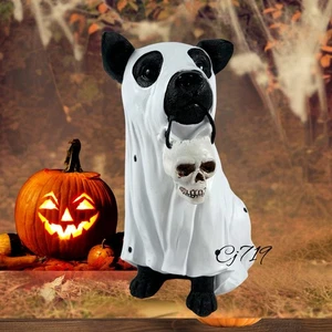 Humane Society Halloween Ghost Black Lab Labrador Dog Figurine Tabletop Decor - Picture 1 of 6