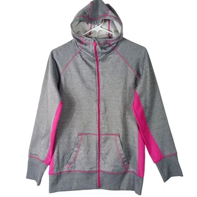 Chaqueta con Capucha Umbro Mujer M Gris Rosa Cremallera Completa Ropa Deportiva Athleisure Y2K Foto 1 de 4