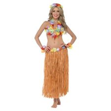 Hula Girl Costume Adult Hawaiian Dancer Halloween Fancy Dress