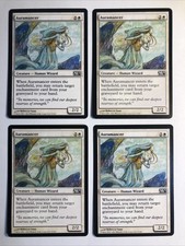 4x MTG Core set 2012 M12 Auramancer EX/NM Magic Card Magic the Gathering