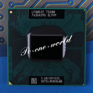 100% OK SL9VP Intel Core 2 Duo T5200 1.6 GHz Dual-Core Laptop Processor CPU - Picture 1 of 1