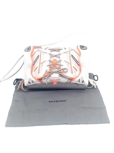 Balenciaga Limited Edition Sneakerhead Shoulder bag White Orange Leather VHTF - Picture 1 of 19