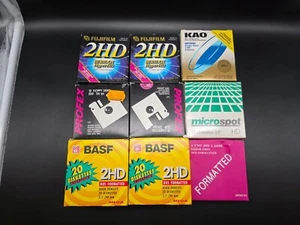 108 3.5" Disketten 1,44 MB ungetestet BASF Fujifilm KAO etc - Photo 1/2