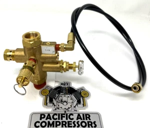 56288756 VÁLVULA DE DESCARGA 39155577 CODO 1/8"" MPT 97265912 1/4"" Tubo x 36"" L - Imagen 1 de 7