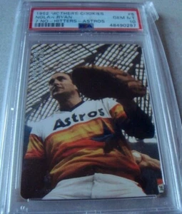 Mother's Cookies #10 1992 Nolan Ryan Astros 7 sin hitters PSA 10 RANGERS (297) MT - Imagen 1 de 3