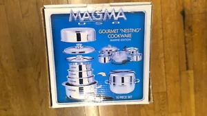MAGMA ~ Ten (10) Piece Gourmet Nesting Cookware Set 18/10 Stainless Steel - Picture 1 of 4