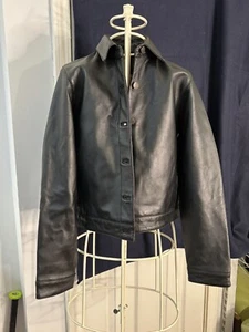 WILDA Youth Medium Leather Jacket Motorcycle Coat #876 - Picture 1 of 5