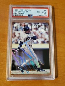 1995 Leaf Limited Bat Patrol Ken Griffey Jr. Card #5 PSA 8.5 NM-MT+