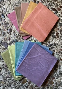 Menge 11 Qualität Fat Quarters Quilt gedeckter fester Stoff schöne Farben - Bild 1 von 12