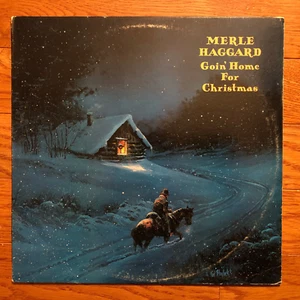 Merle Haggard - Goin' Home For Christmas LP Epic FE 38307 1984 Pressing - Picture 1 of 4